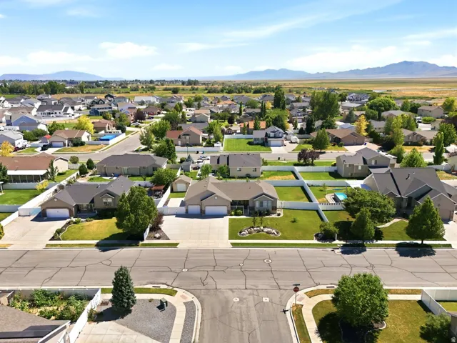 Residential neighborhood featuring single-story homes with attached garages