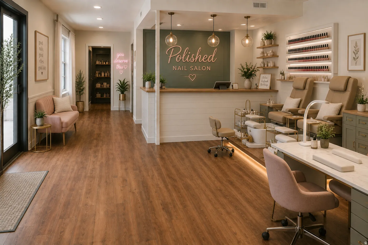 This is an example of what could be! A nail salon?