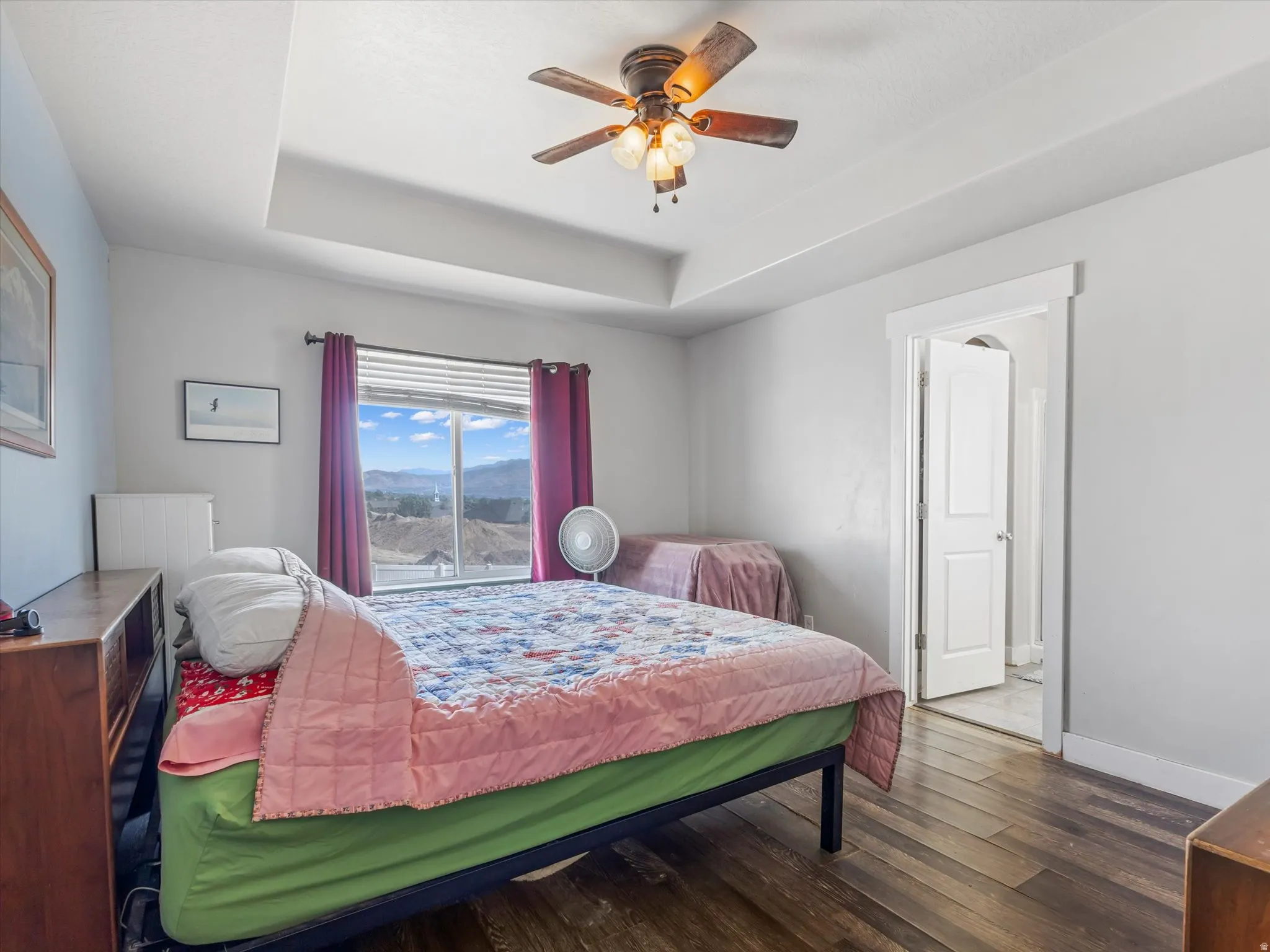 Primary Bedroom with attached bathroom.