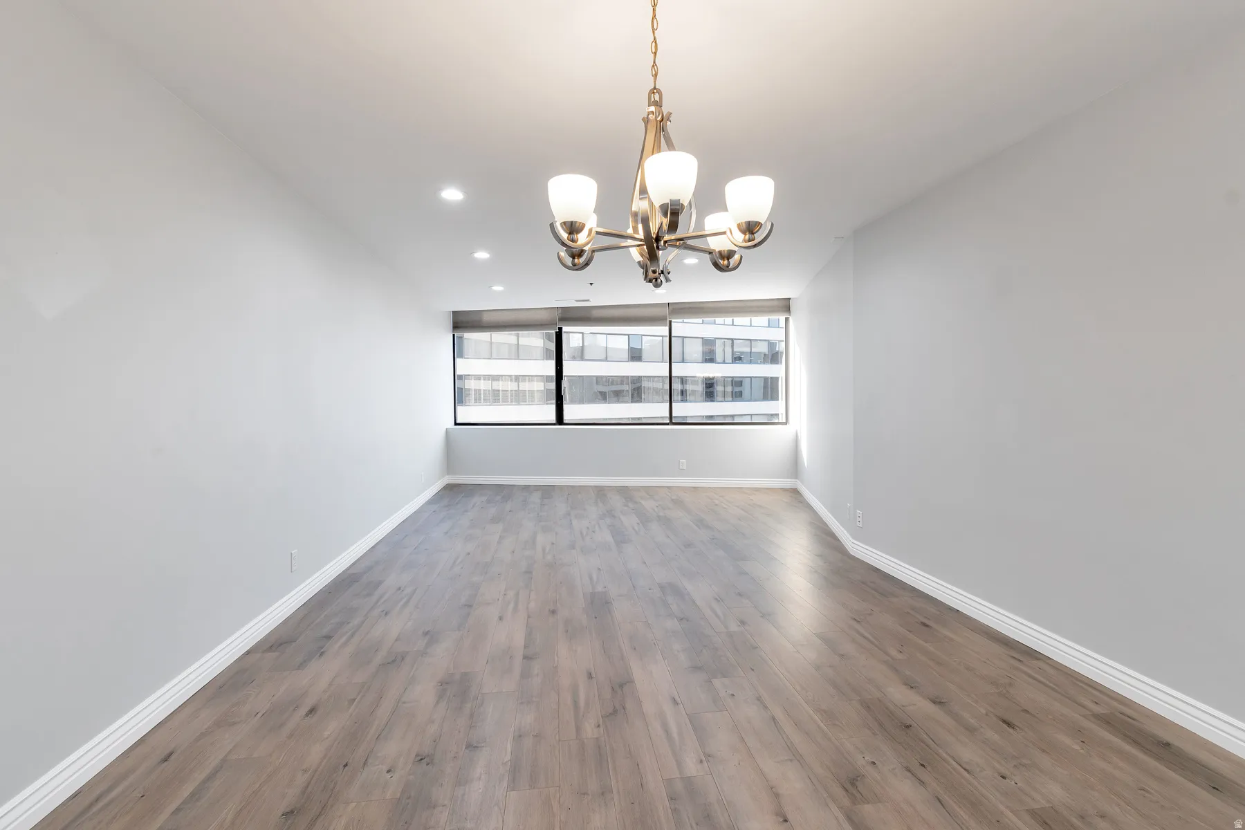 Living room with laminate flooring