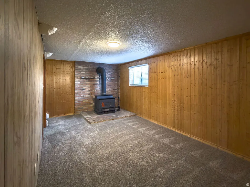 first family room with wood burning stove