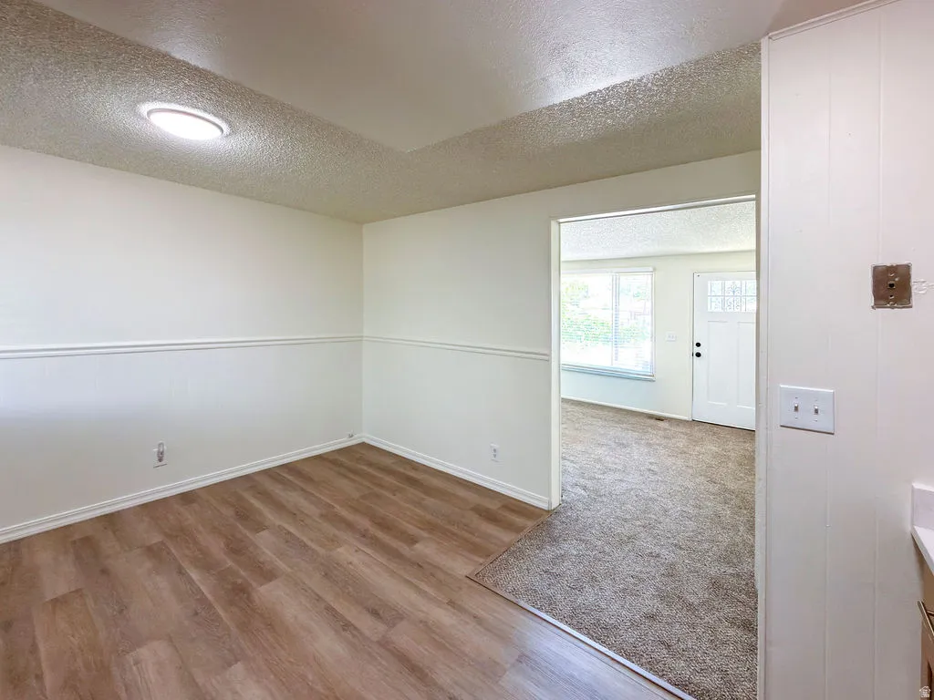 living room into the kitchen
