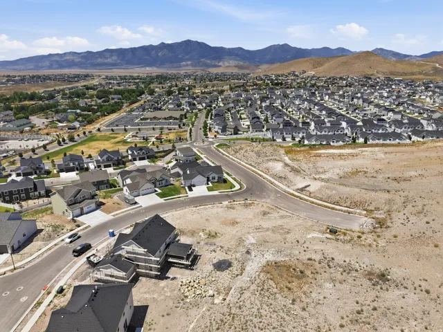 Expansive aerial showcasing a developing residential community