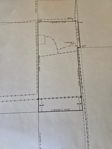 Survey Map. Detailing property lines, dimensions, and bearings for the property
