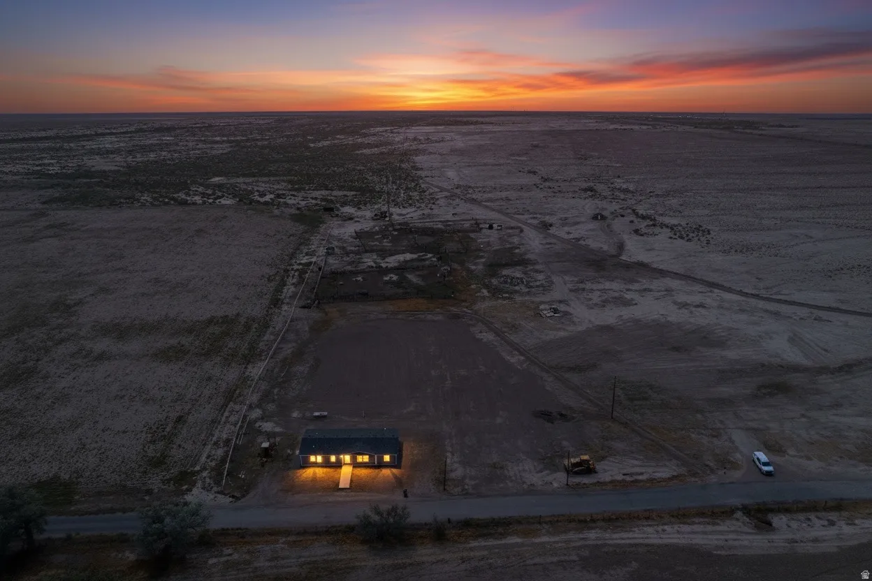 Single-story residence set on an expansive, undeveloped lot