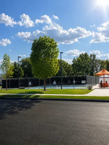 City Pickleball Courts & Huge Park adjacent to the community