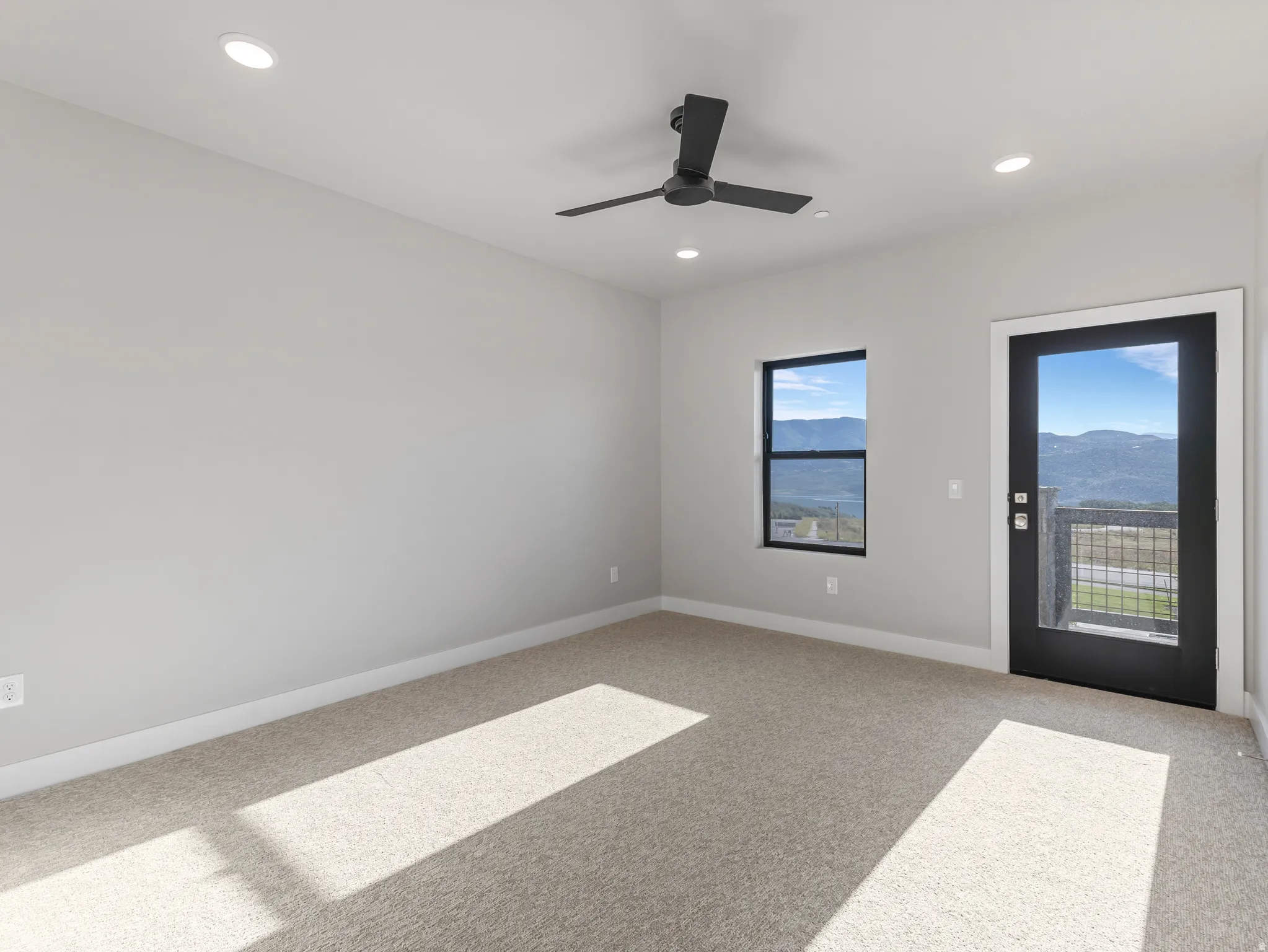 Primary suite with walkout deck