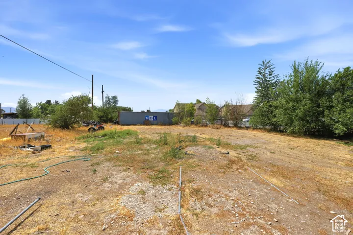Expansive land parcel with partial fencing and mature trees