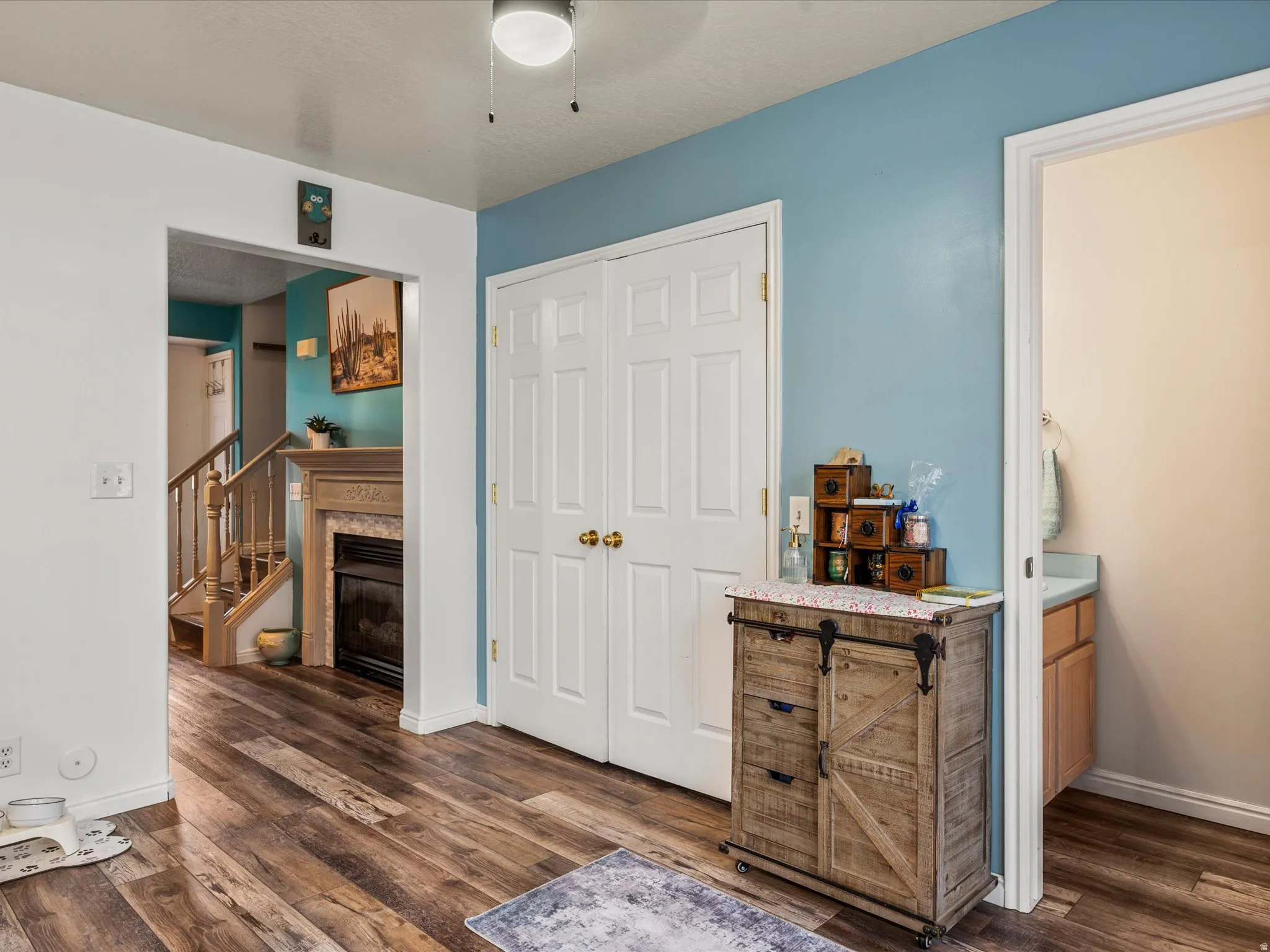 half bath off kitchen and laundry