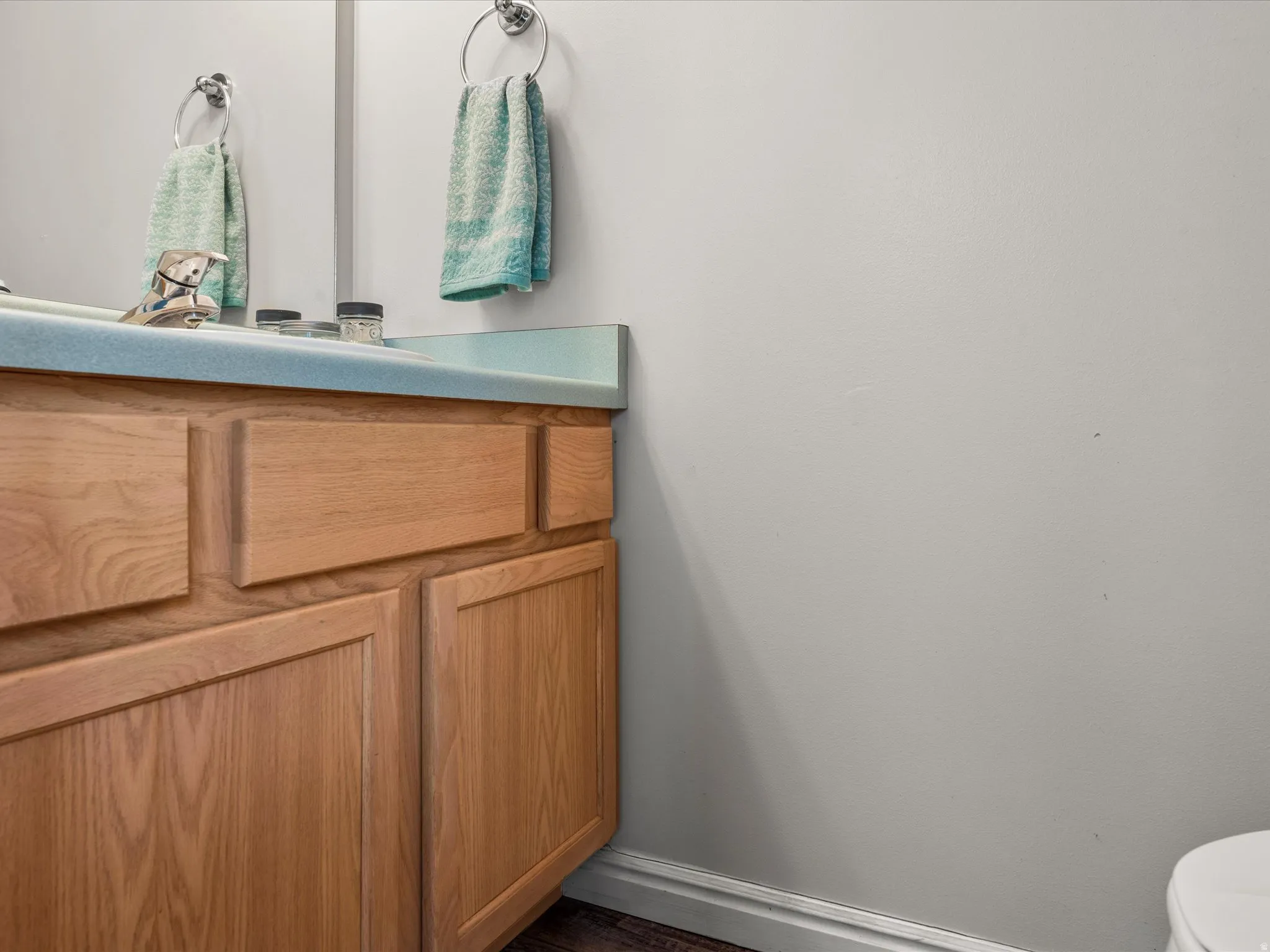 half bath off kitchen