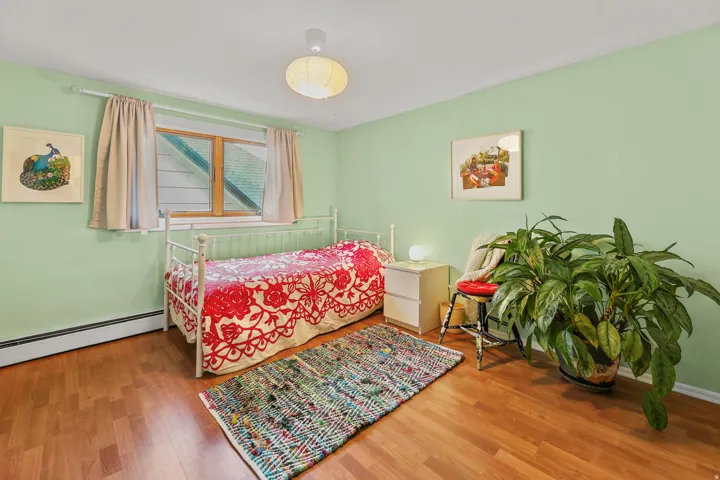 Wood-finish flooring throughout