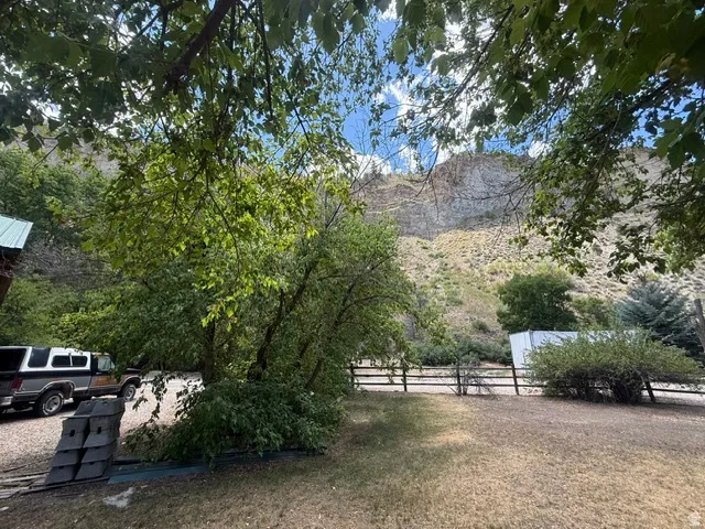 Expansive outdoor space featuring a natural landscape and mature trees