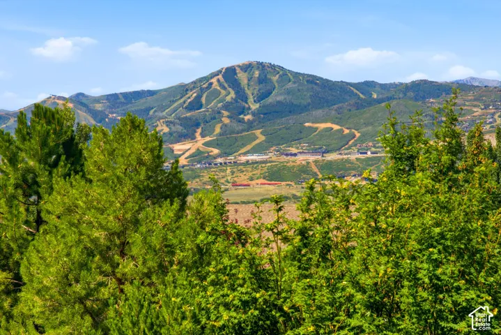 Mountain landscape featuring expansive ski runs