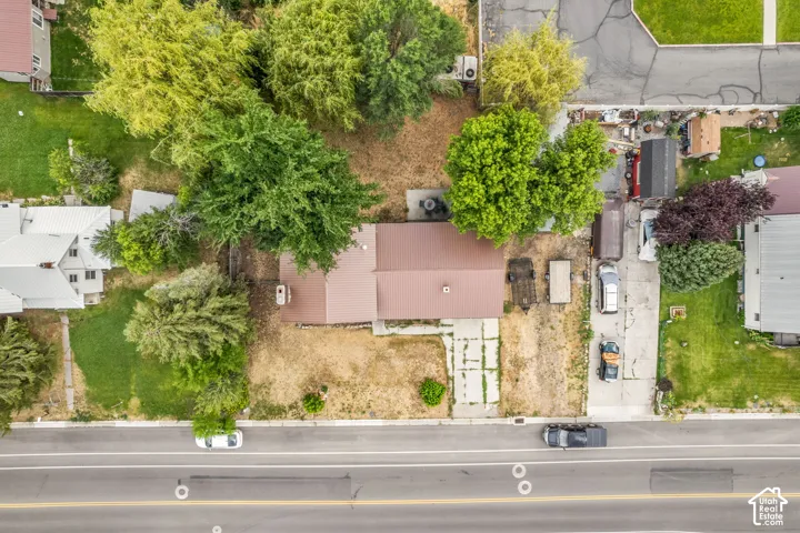 Property featuring mature trees and established landscaping