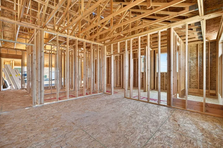 New construction framing showcasing structural integrity