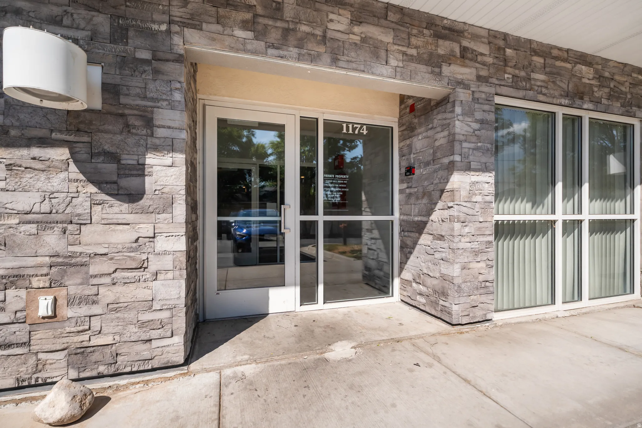 Exterior entry