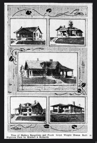 Original Salt Lake Tribune Article about the neighborhood. Top left is the home.