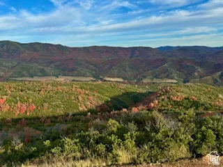 Expansive mountain landscape featuring varied terrain and natural foliage