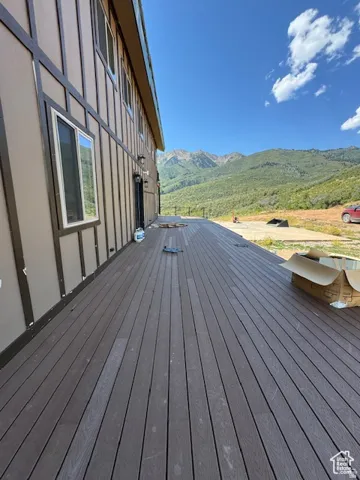 Expansive outdoor deck featuring composite decking