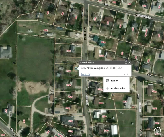 Geo Gizmo Property Lines - Pleasant View City owns vacant lot to the north