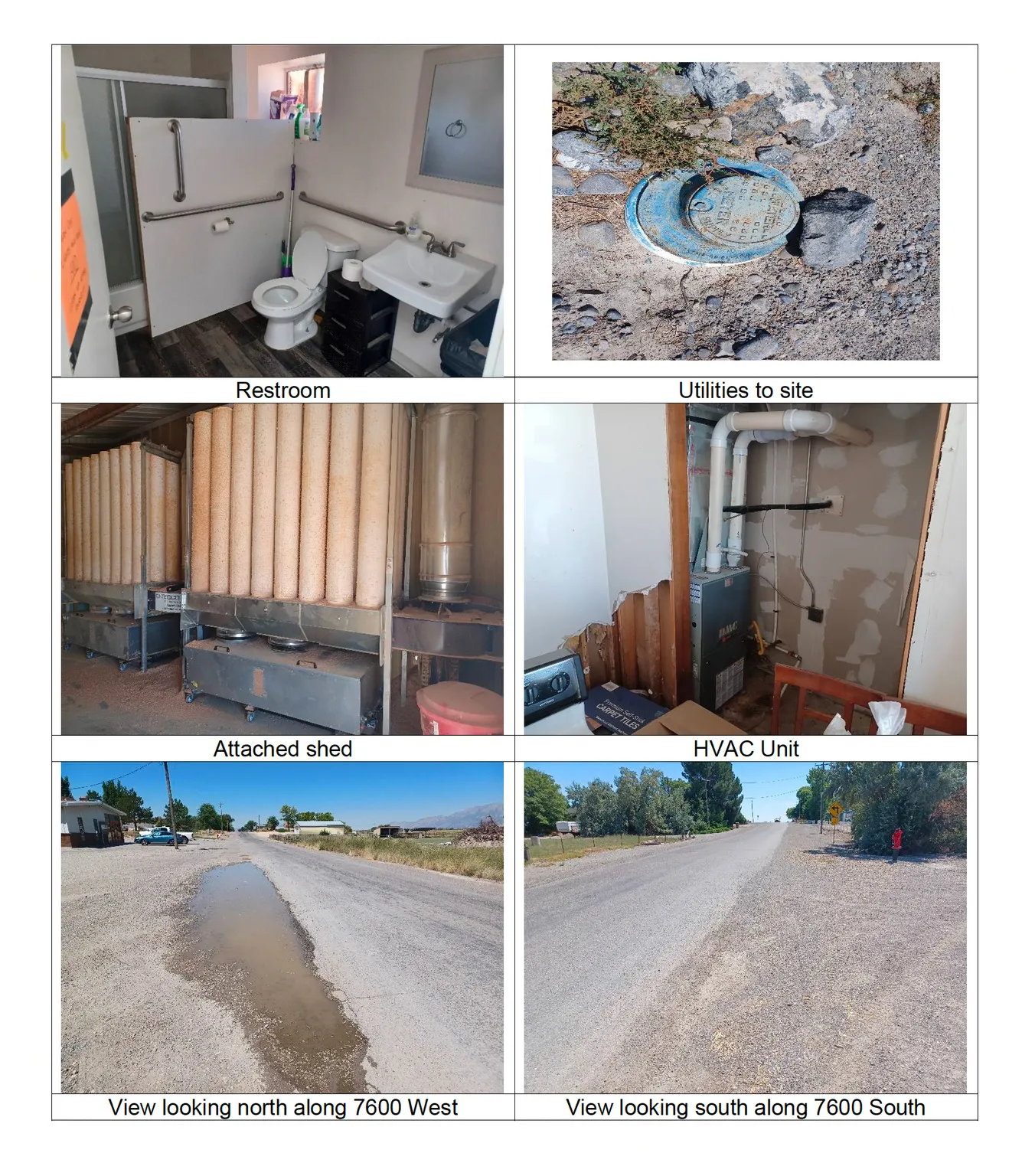 Property Condition Report. Documenting site features and infrastructure of the property