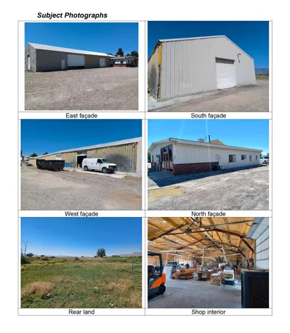 Subject Photographs. Visual documentation of the property's exterior facades, land, and interior space