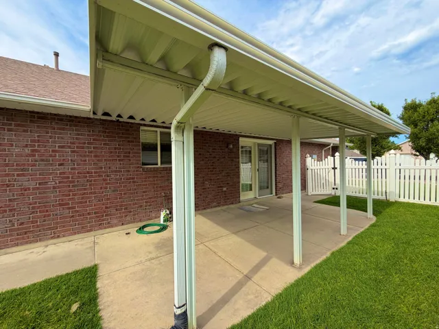 Expansive covered patio