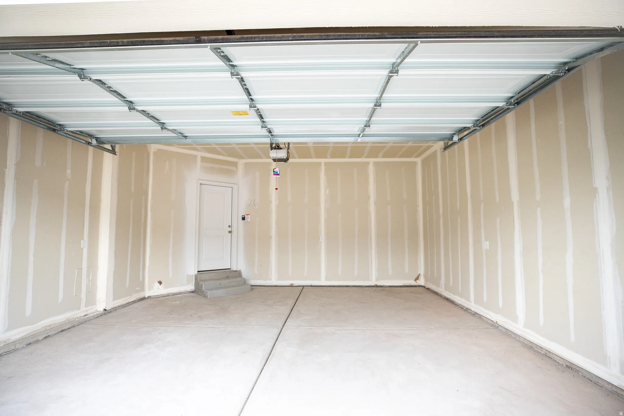 View of inside of the garage