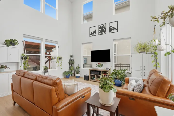 2 Story Living Room full of windows and light!