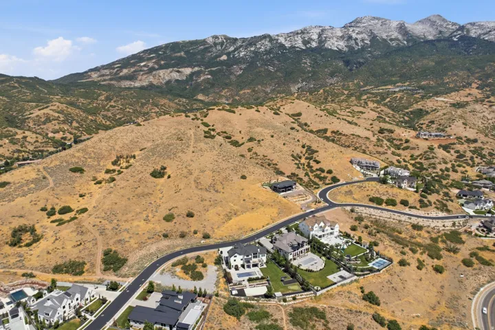 Expansive mountain landscape featuring varied terrain and distant peaks
