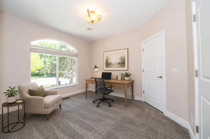 Virtually staged front office