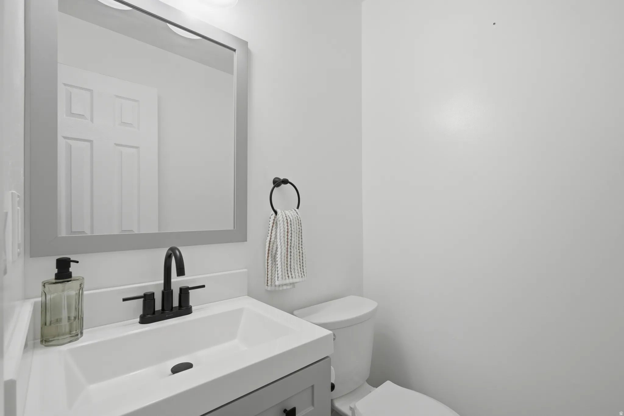 Upstairs half bath