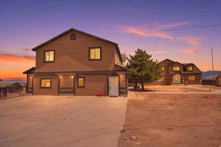 Two-story ADU at the front of the property