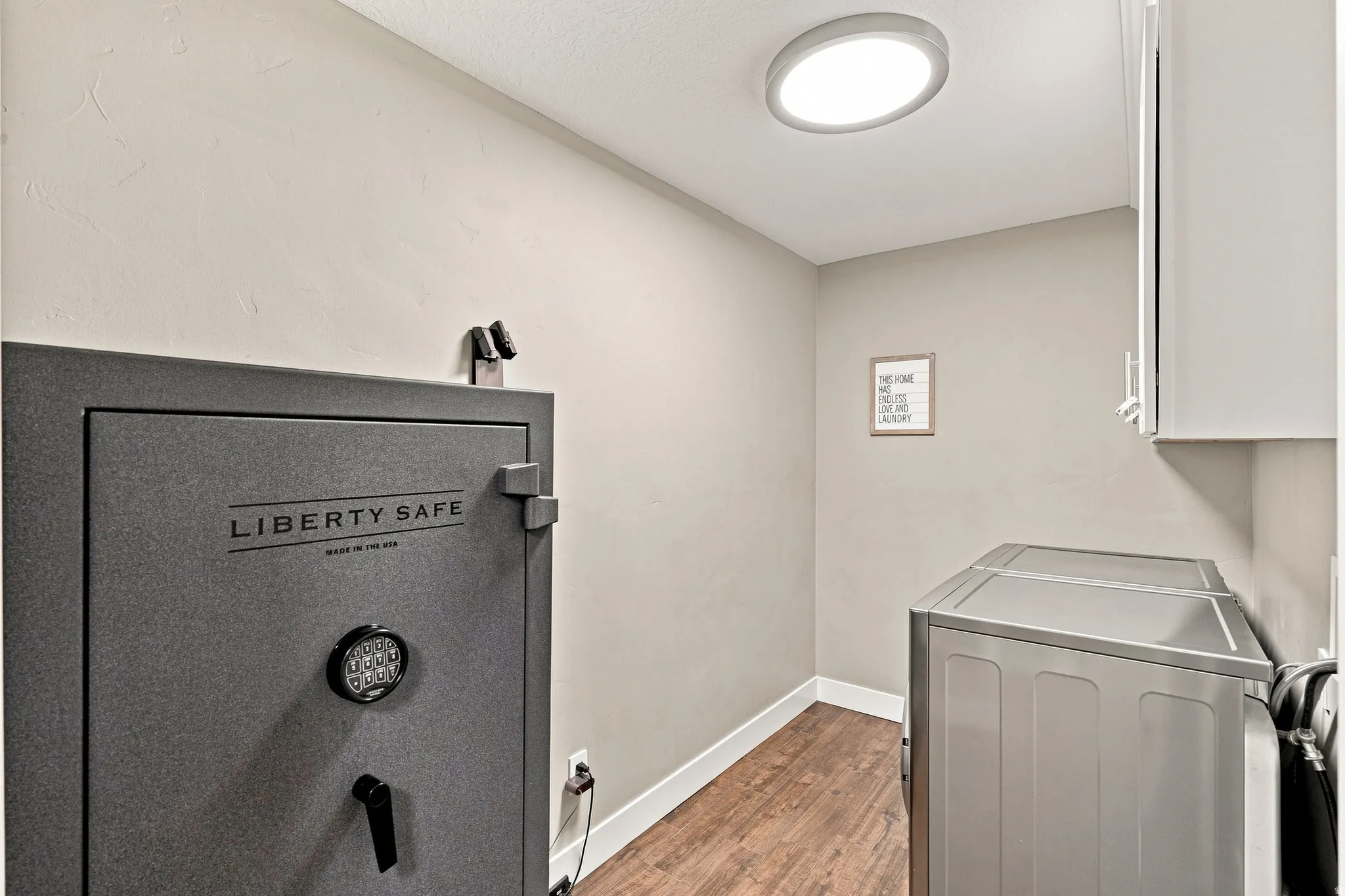 Spacious Laundry Room with NEW Cabinetry