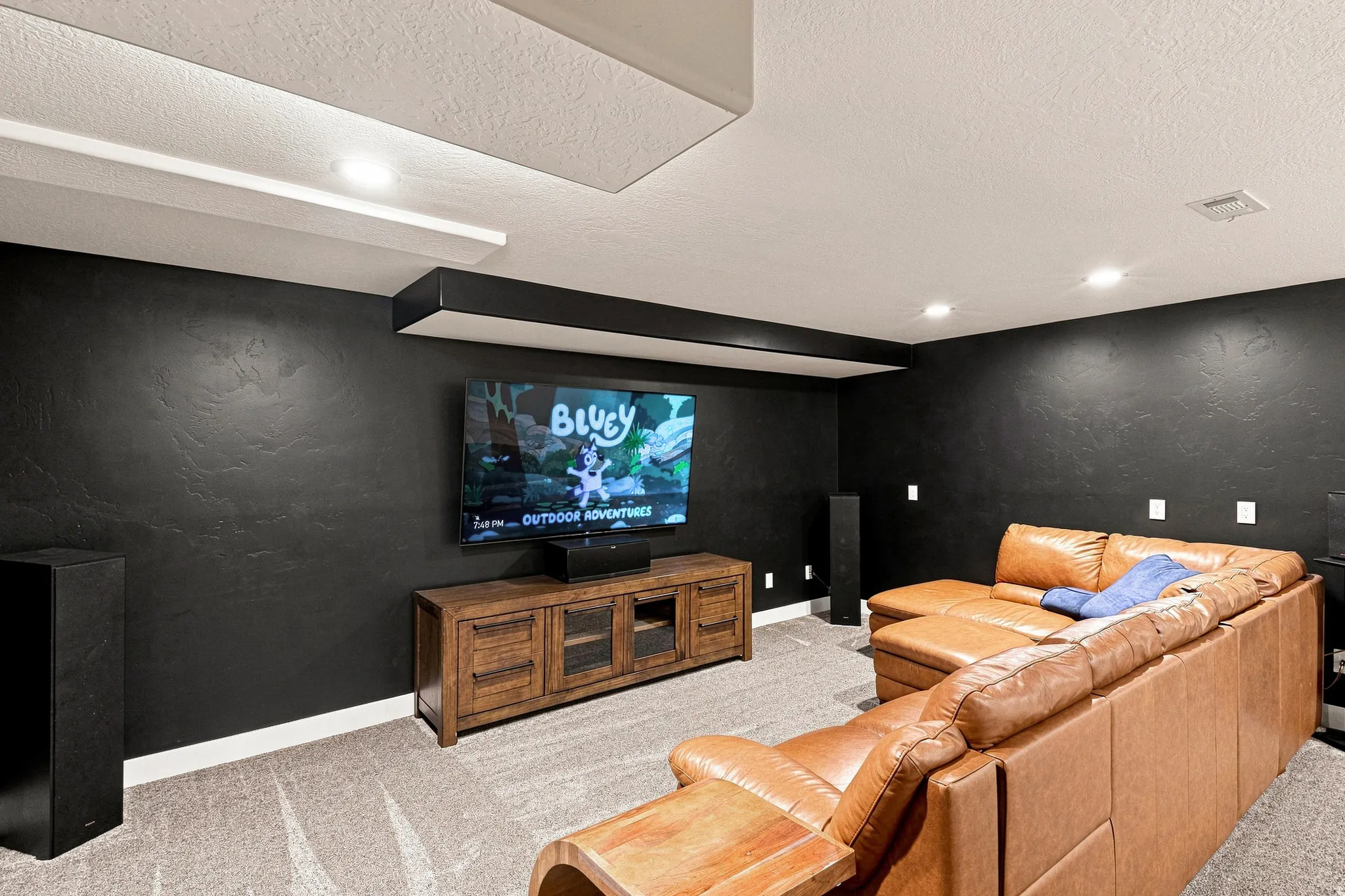 NEW Theatre Room Hard Wired for Surround Sound