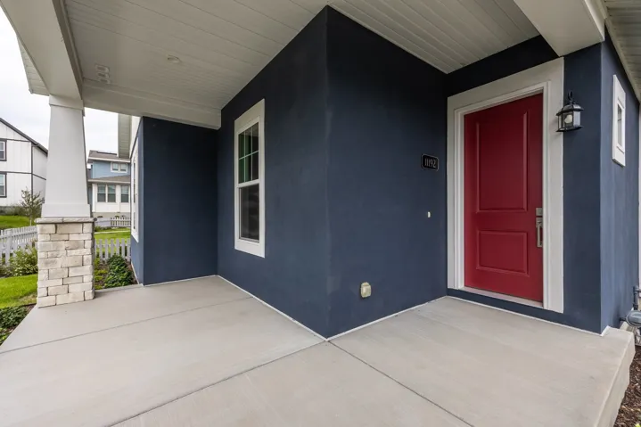 Spacious porch