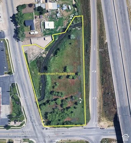 Map / location with property parcel outlined