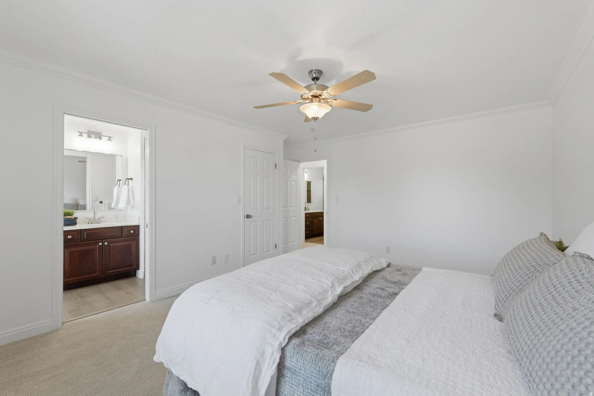 Second primary suite with walk-in closet and attached bath