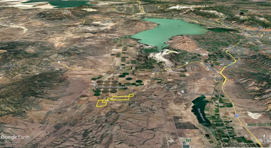 Google Earth Aerial View. Displaying the property's geographic context and surrounding land use