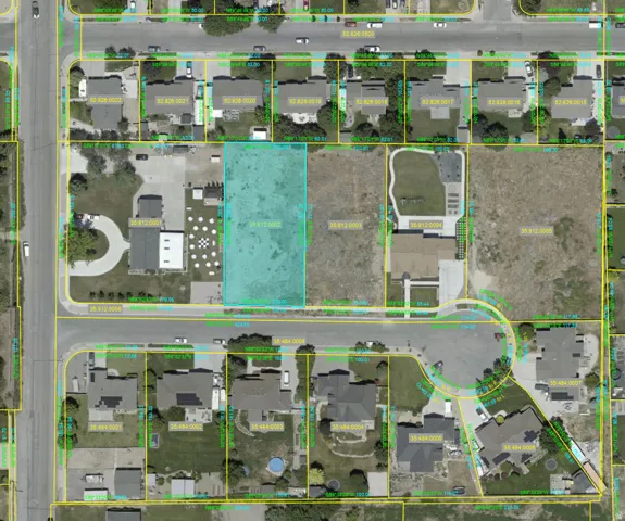 Plat Map. Illustrating property boundaries and parcel identification numbers for the property