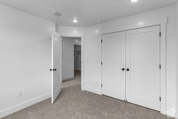 Crisp white walls with recessed lighting