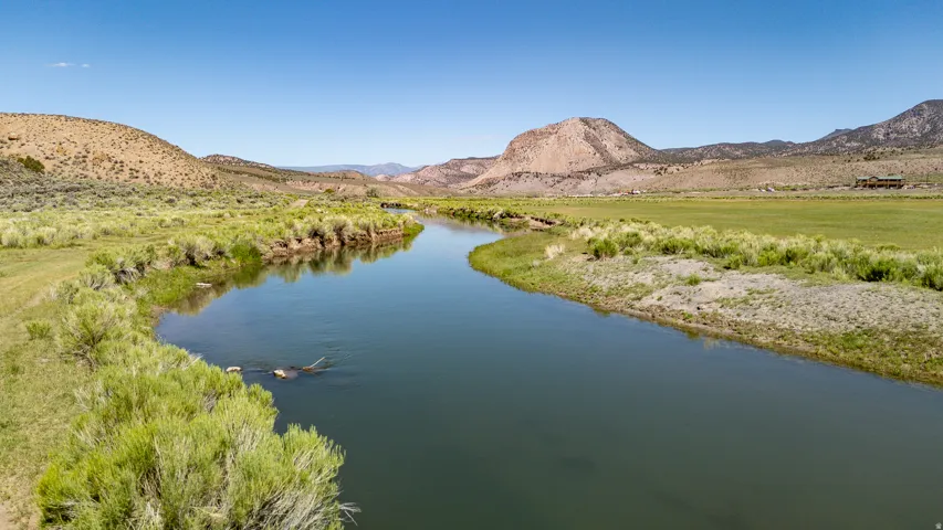 Expansive riverfront property with natural landscaping