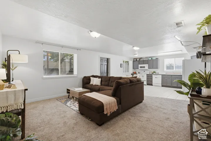 Open concept living area make this room feel spacious and enjoyable.
