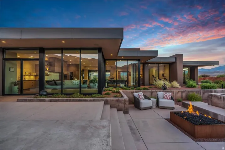 Twilight views from the north patio