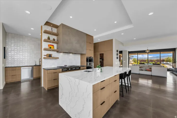 Main Kitchen leading to prep area