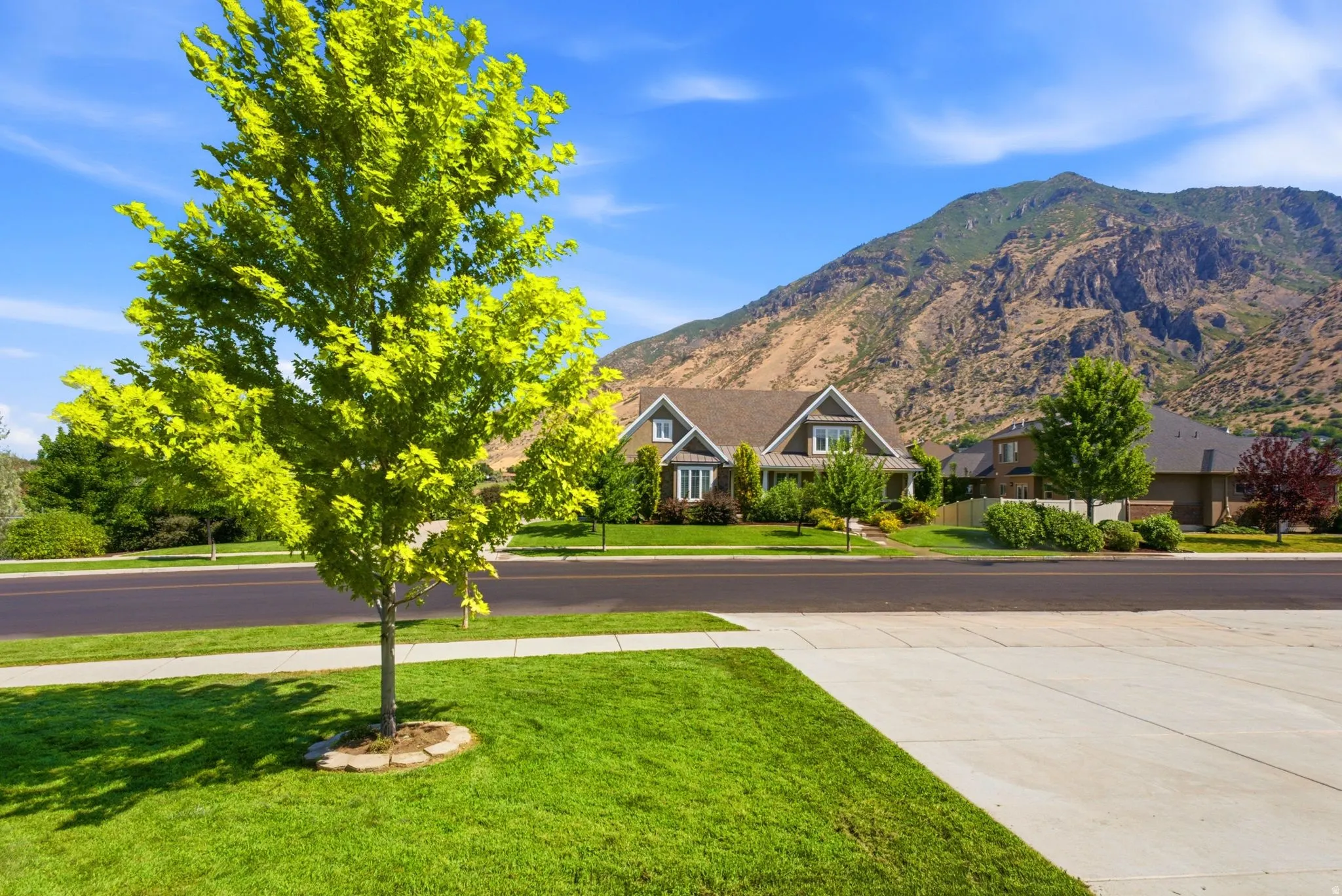 Craftsman-style home with gabled roofline and covered front porch