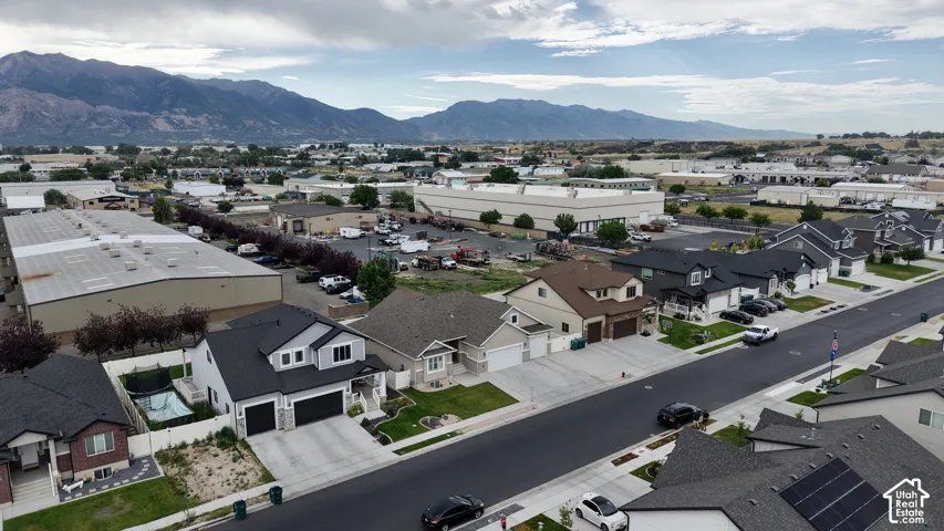 Residential street with a variety of single-family homes