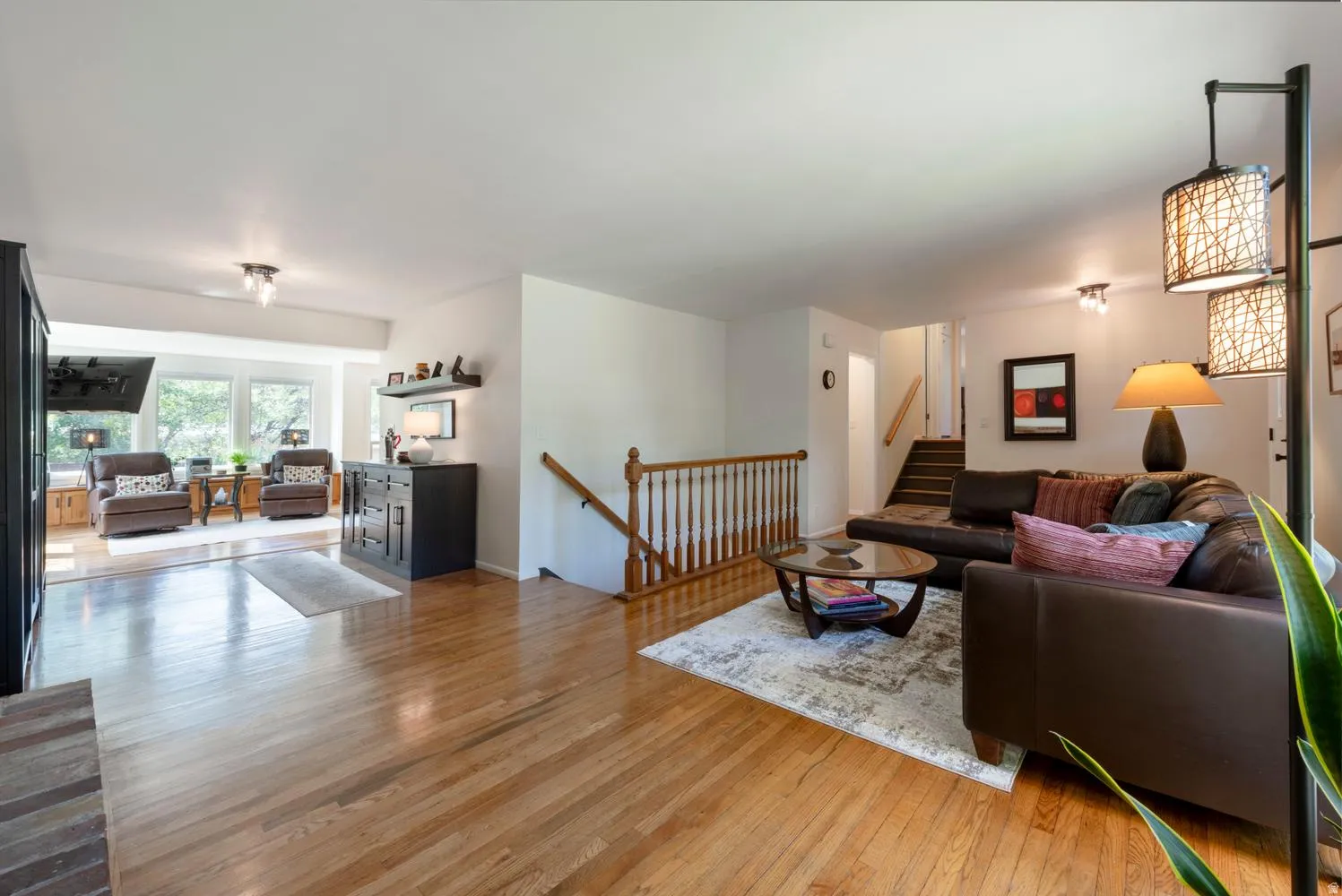Main level formal living room and transition area