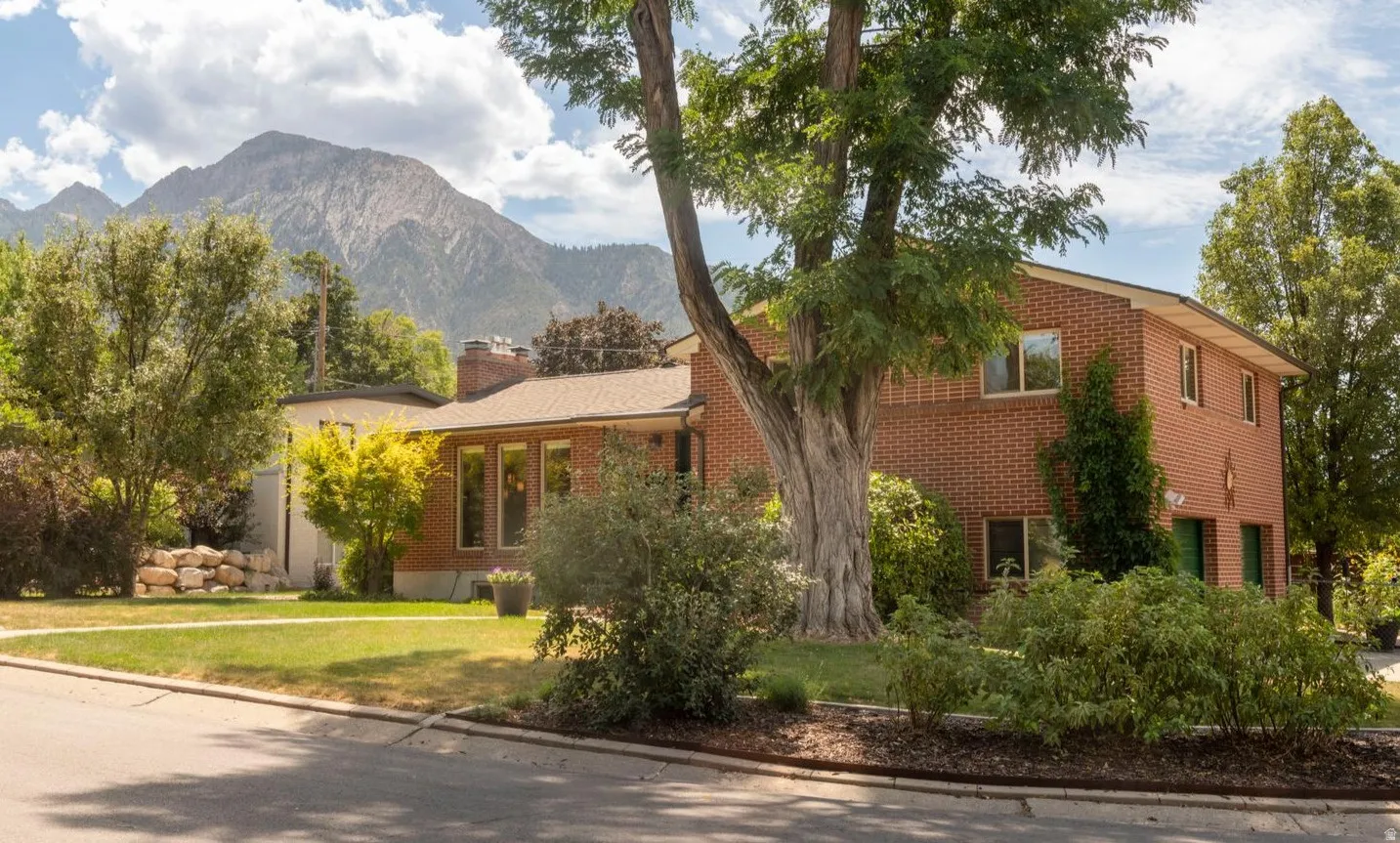 Front exterior with Mt. Olympus views
