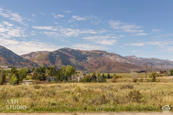 Expansive mountainscape with natural vegetation
